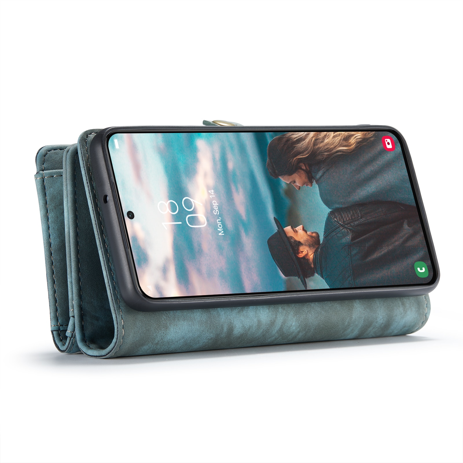 Multi-slot Hoesje Samsung Galaxy S22 Blauw