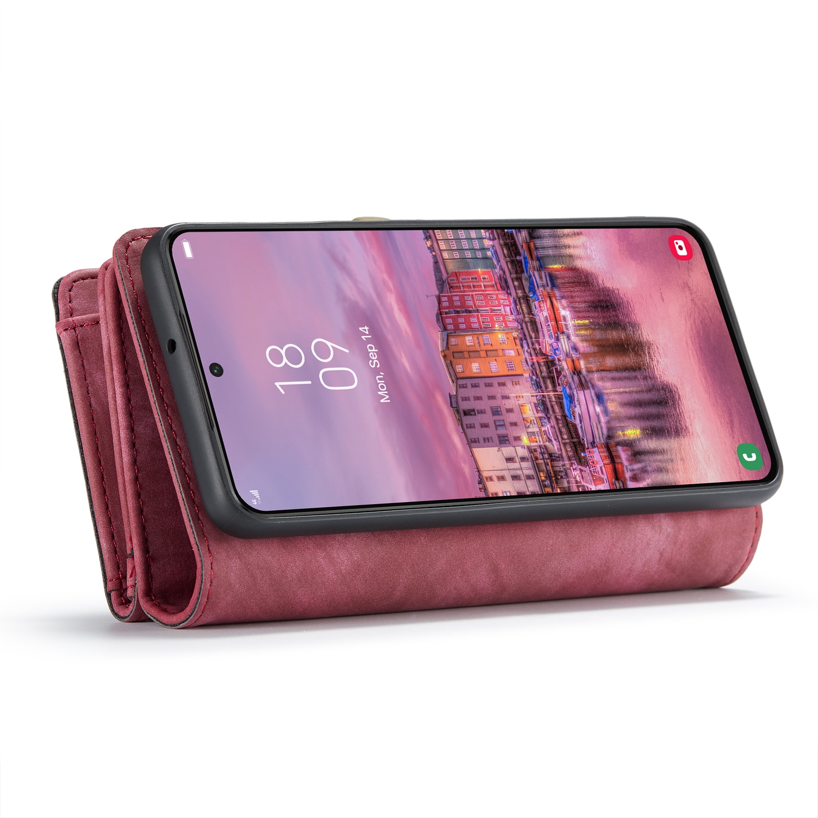 Multi-slot hoesje Samsung Galaxy S22 Rood