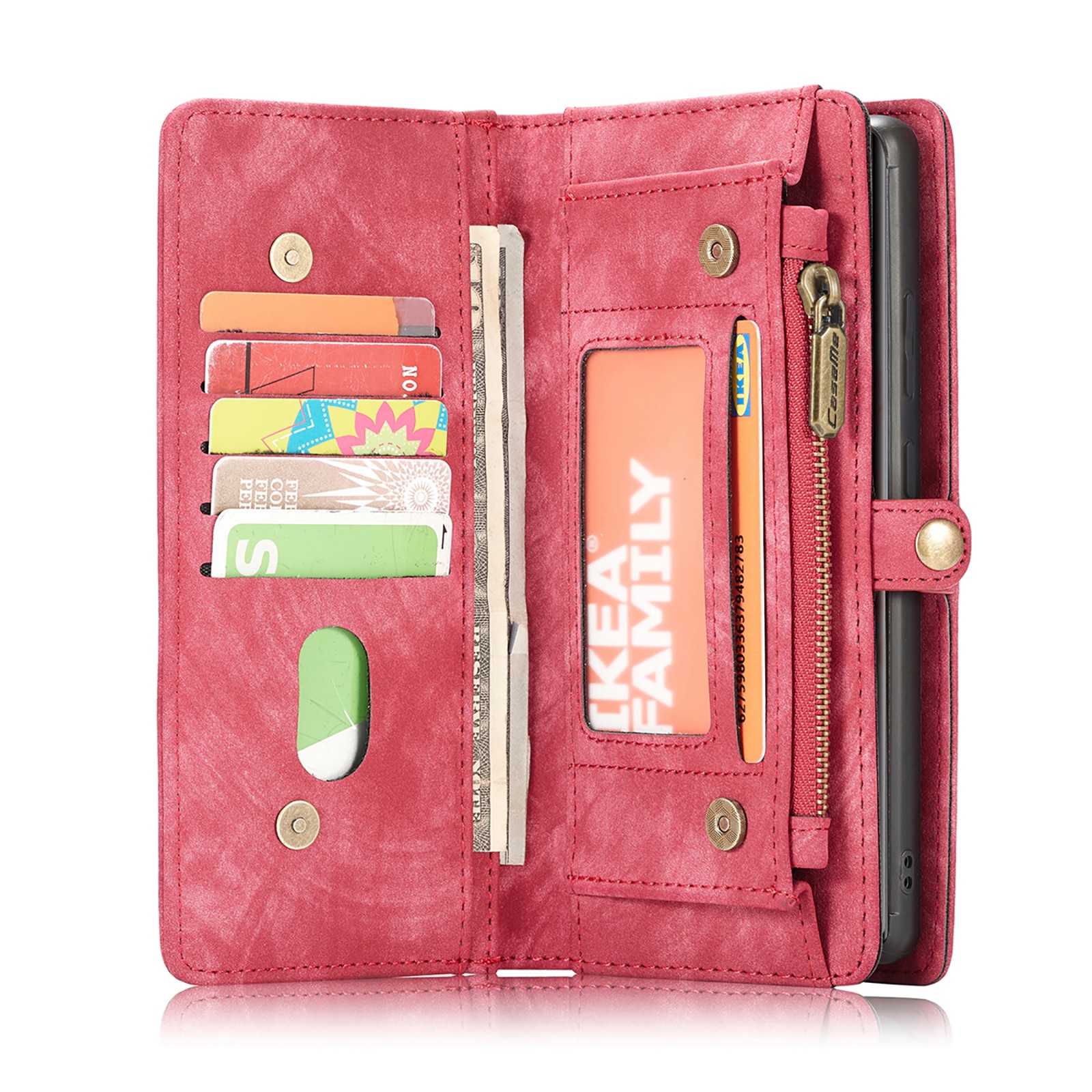 Multi-slot hoesje Samsung Galaxy S22 Ultra Rood