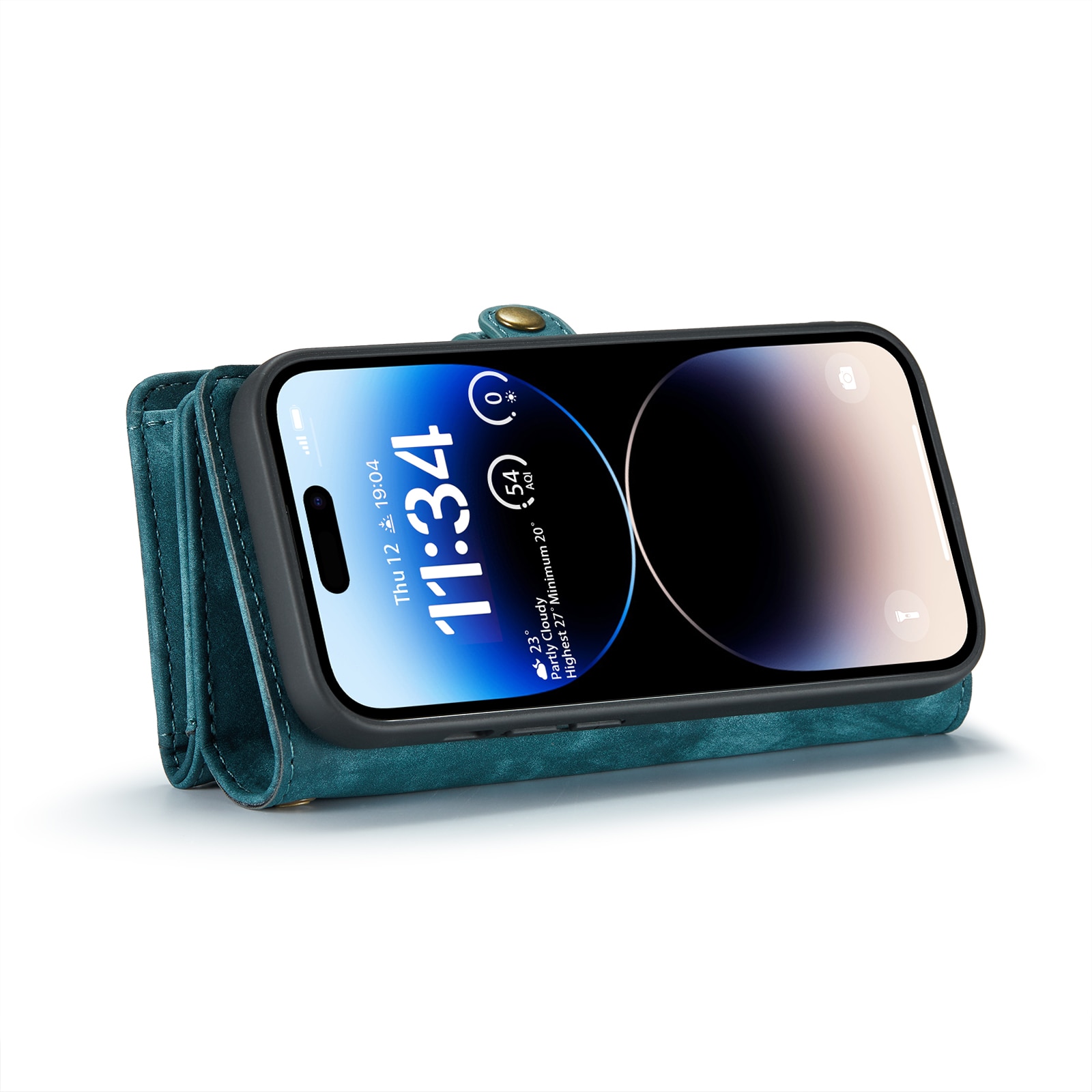 Multi-slot hoesje iPhone 14 Pro Blauw