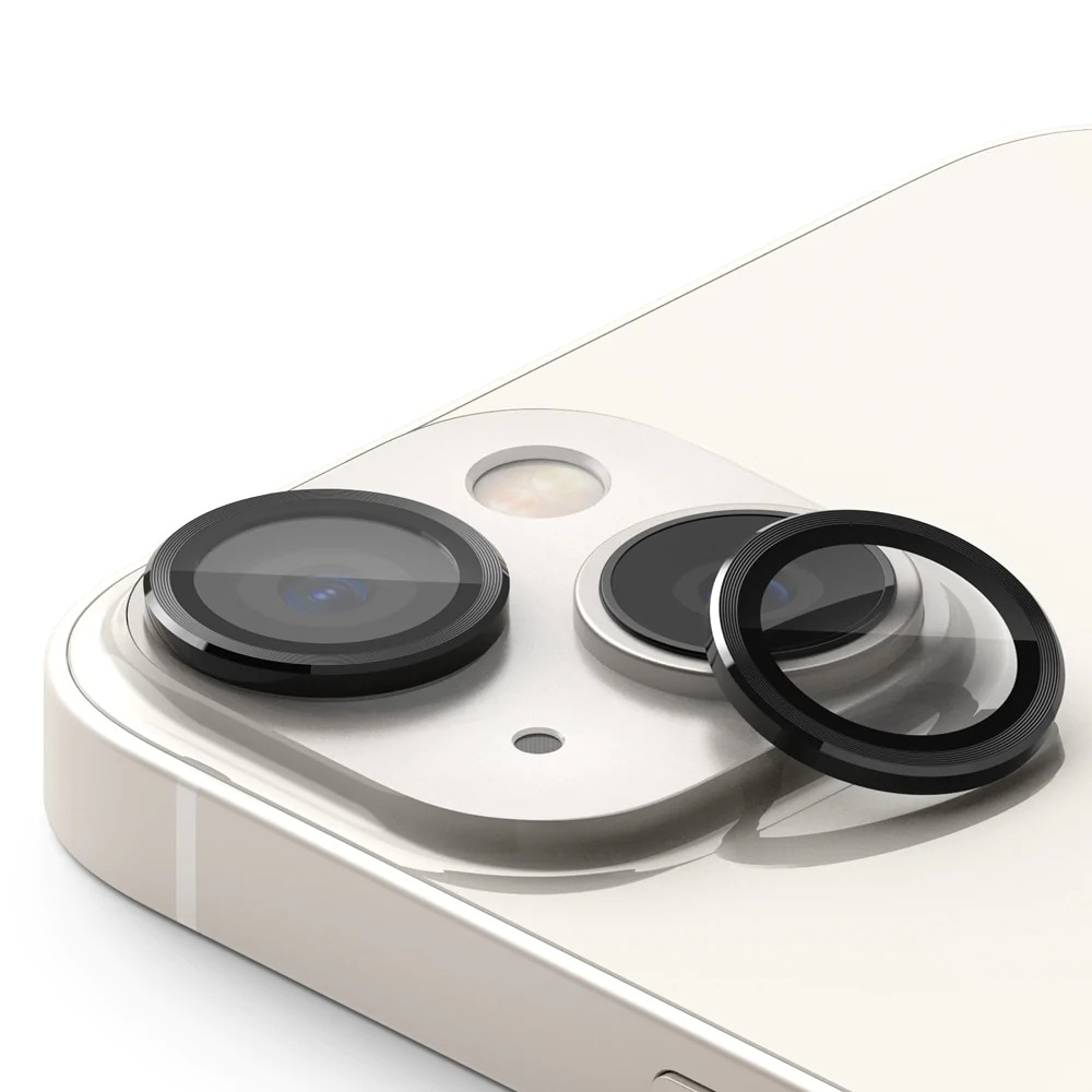 Camera Lens Frame Glass iPhone 14 Plus Zwart