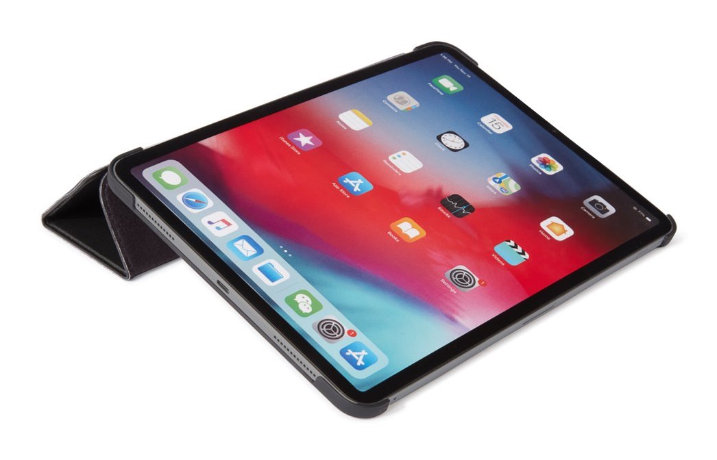 iPad Air 10.9 4th Gen (2020) Leather Hoesje Slim Cover zwart