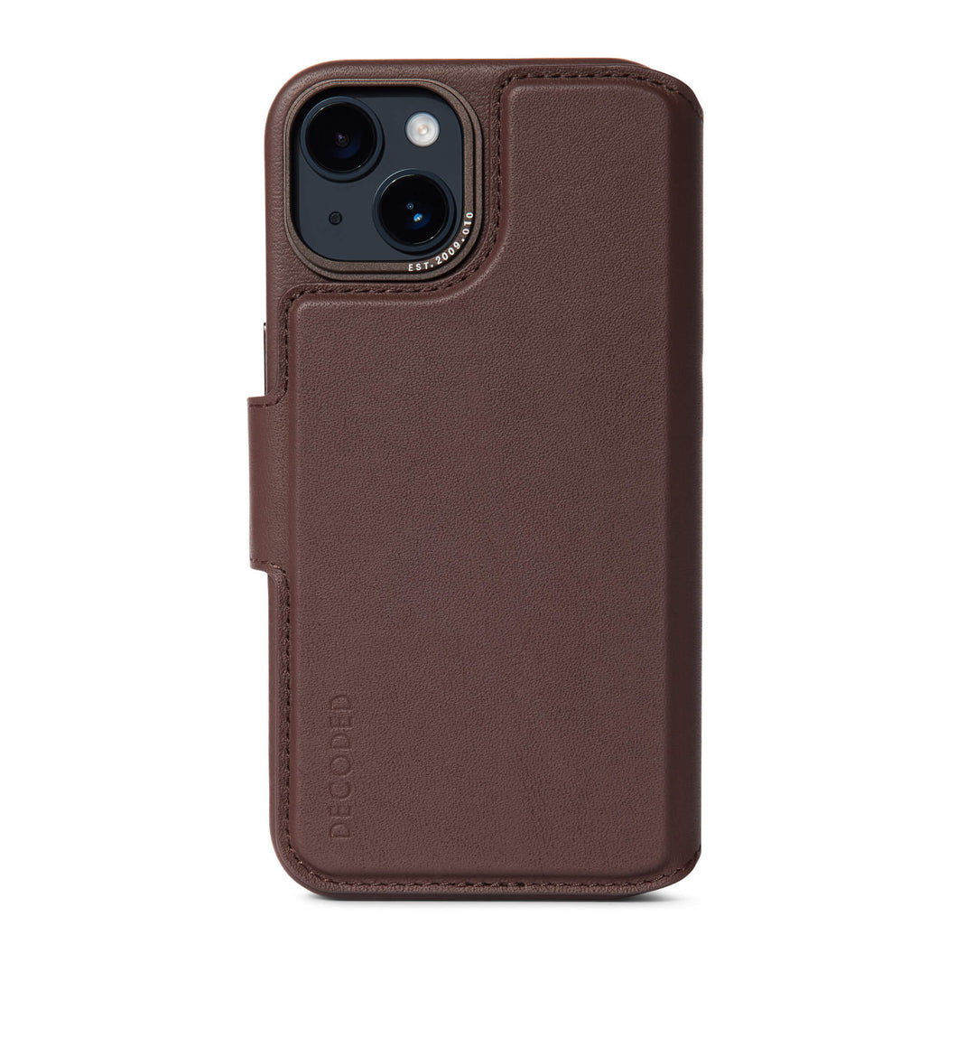 Detachable Wallet Leather iPhone 14 bruin