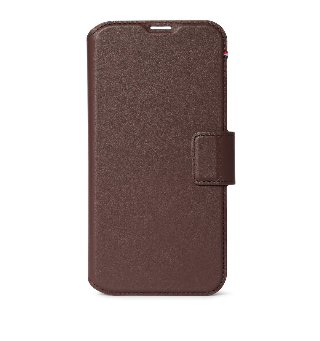 Detachable Wallet Leather iPhone 14 Pro bruin