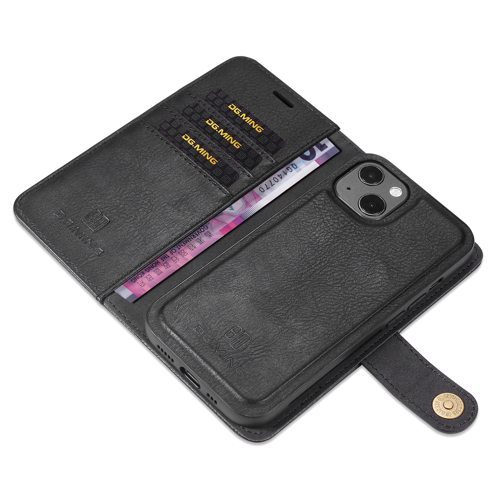 Magnet Wallet iPhone 13 Zwart