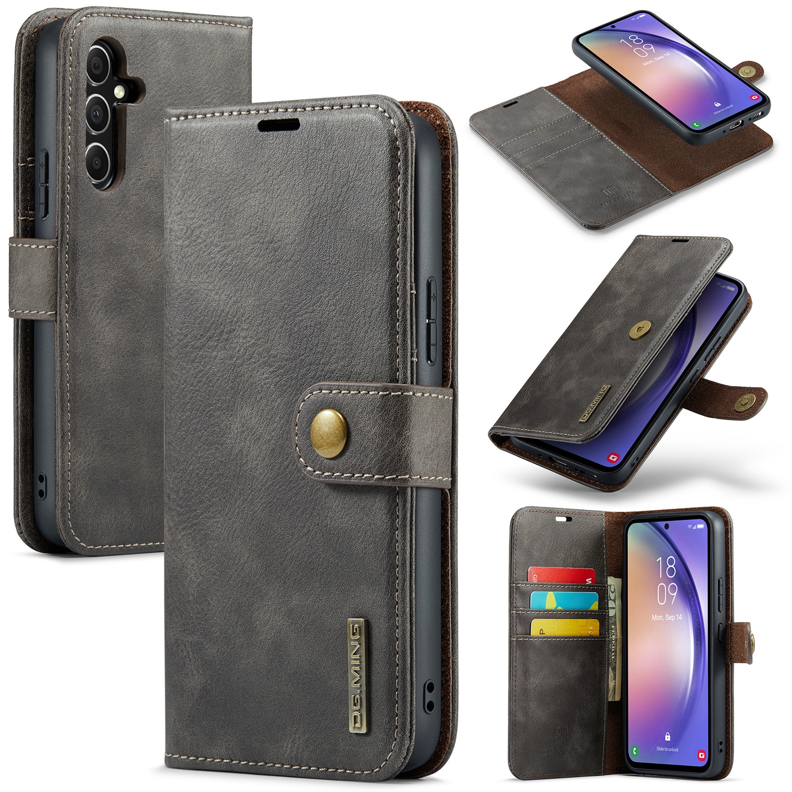 Magnet Wallet Samsung Galaxy A55 Brown