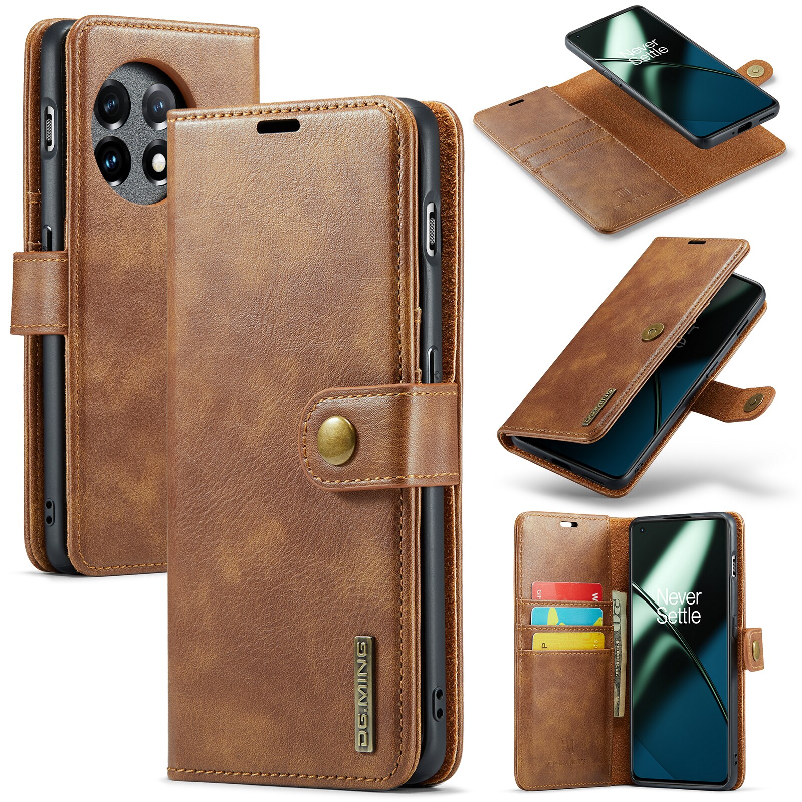 Magnet Wallet OnePlus 11 Cognac