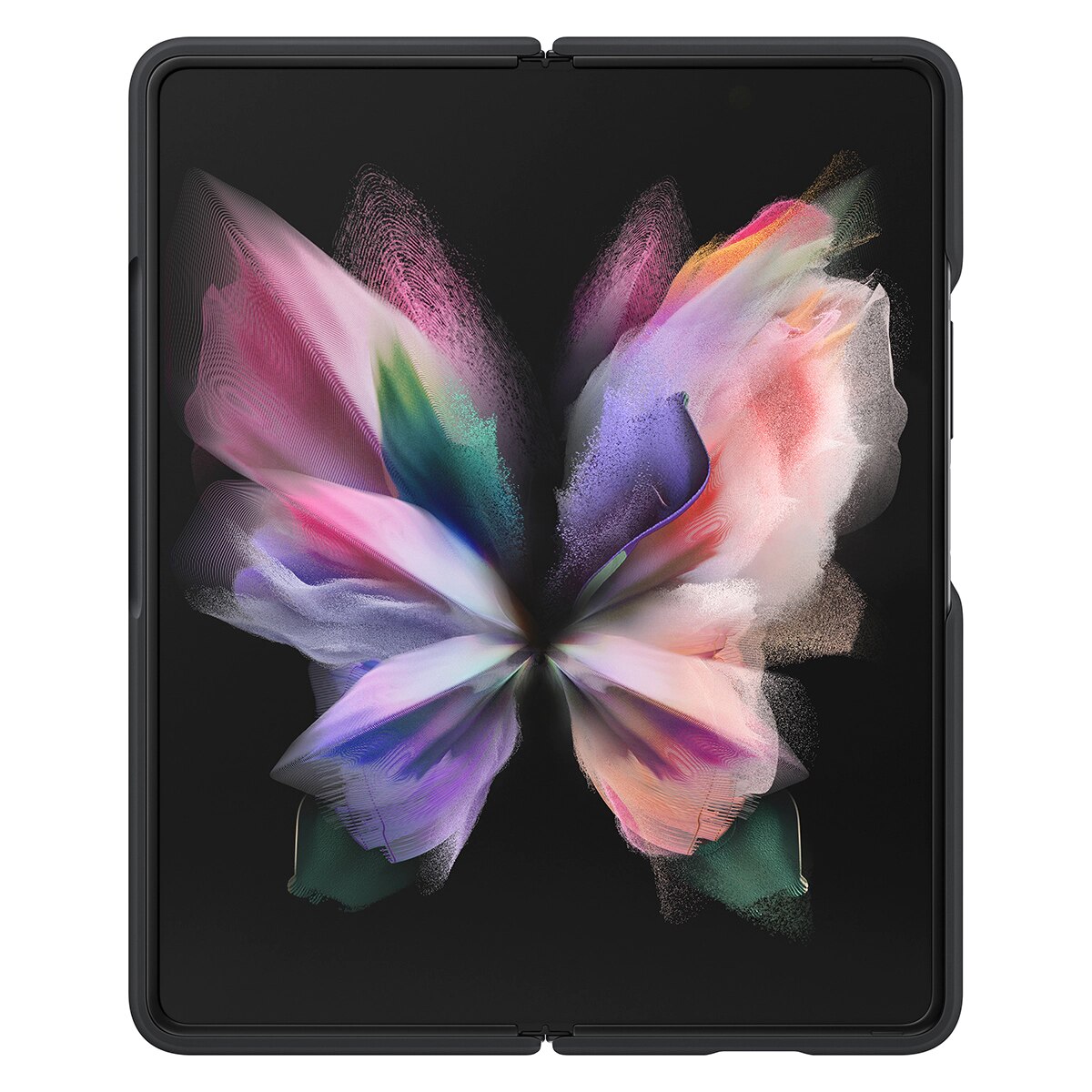 Silicone Cover Samsung Galaxy Z Fold 3 Zwart