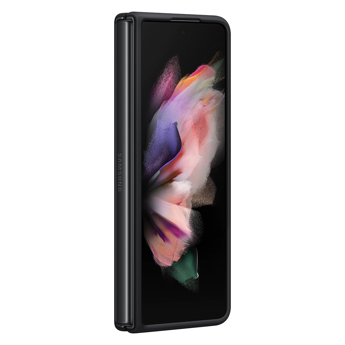 Silicone Cover Samsung Galaxy Z Fold 3 Zwart