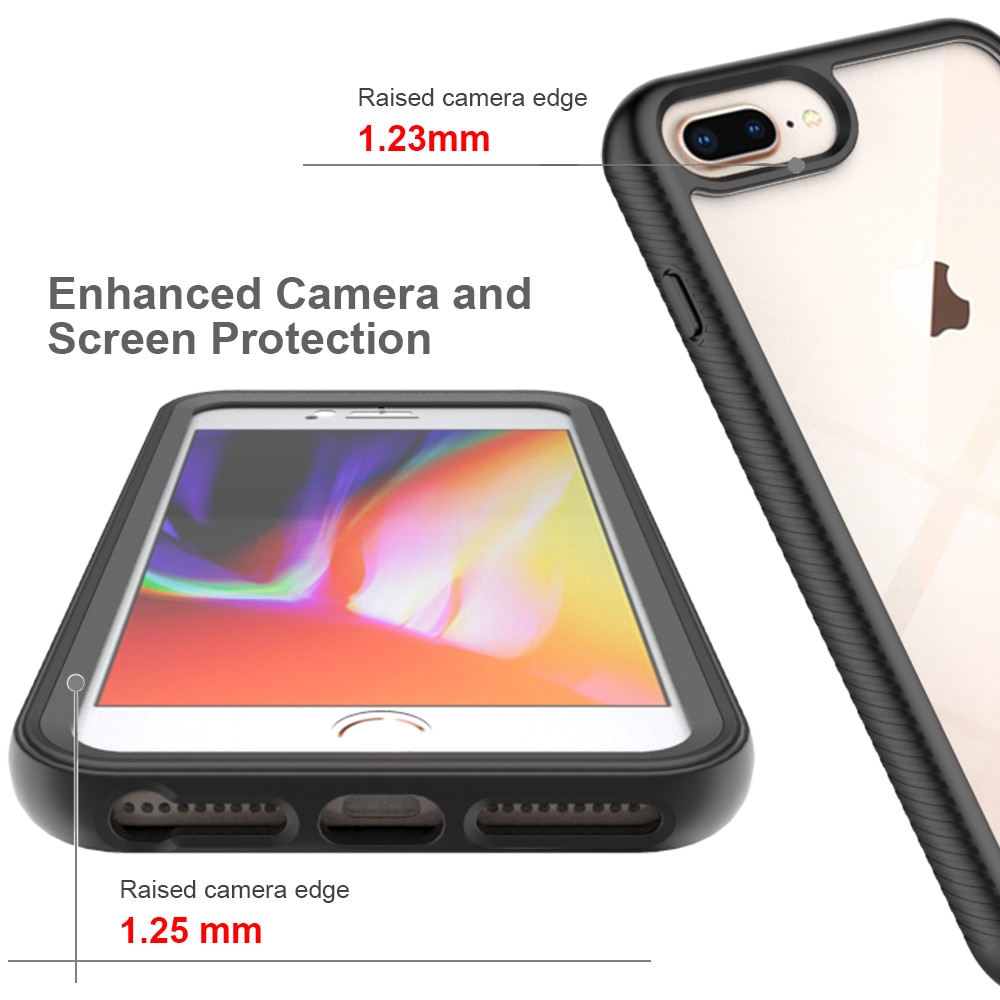 iPhone 7 Plus/8 Plus Full Protection Case zwart
