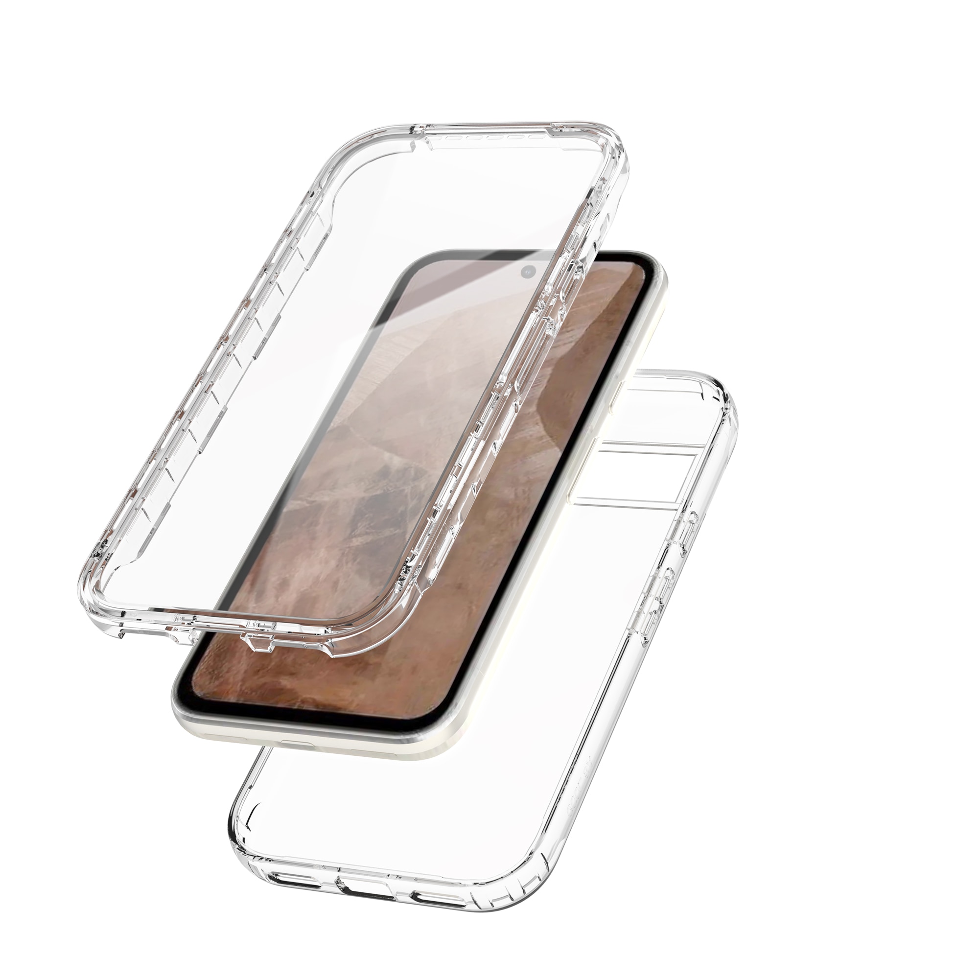 Google Pixel 8a Full Protection Case transparant