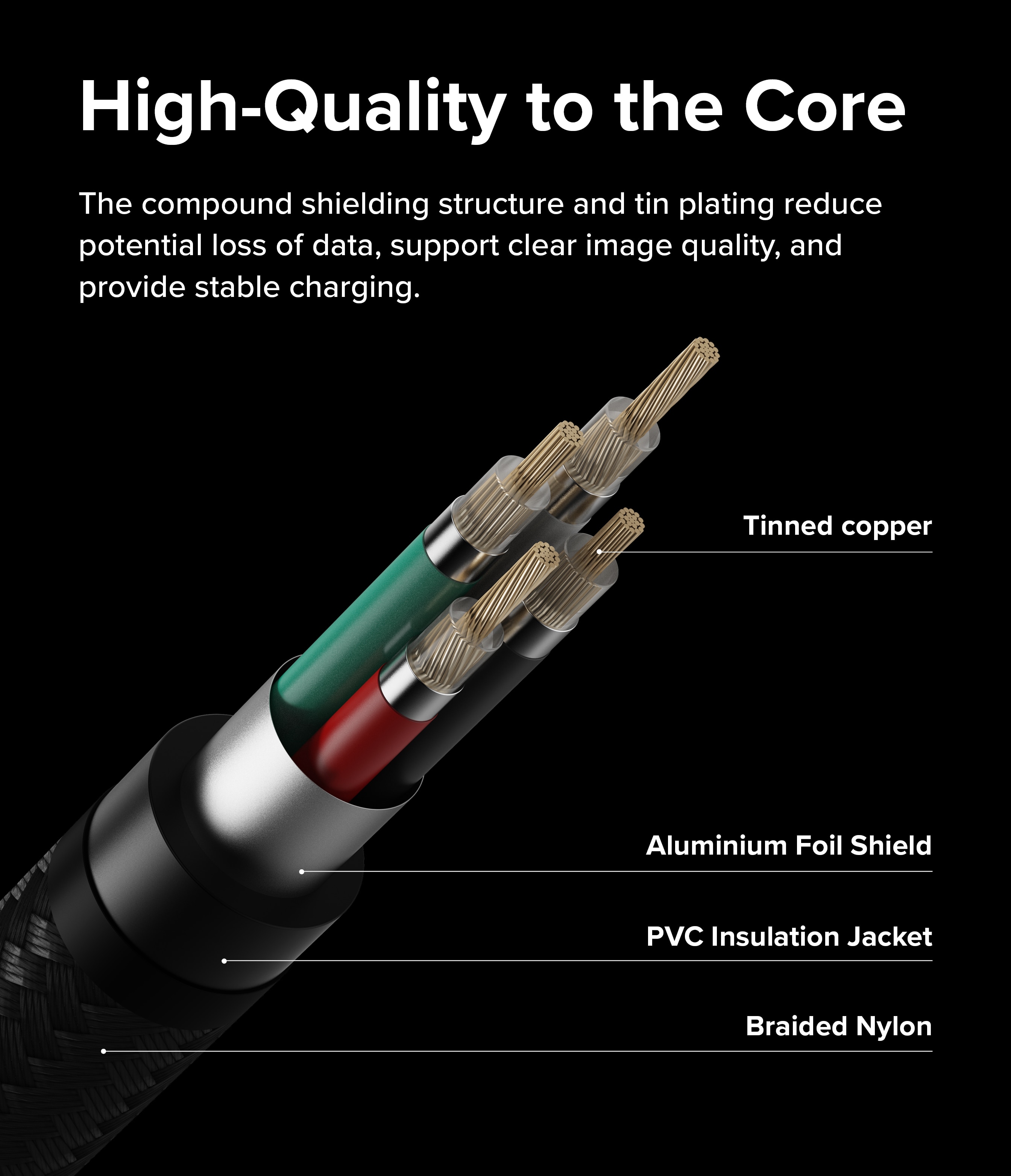 Fast Charging Basic Kabel USB-A -> USB-C 1m zwart