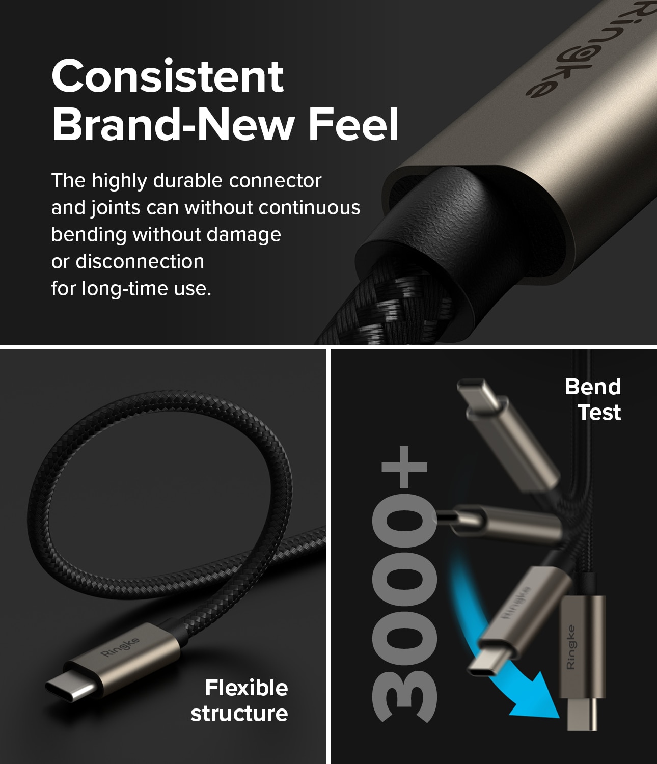 Fast Charging Basic Kabel USB-A -> USB-C 1m zwart