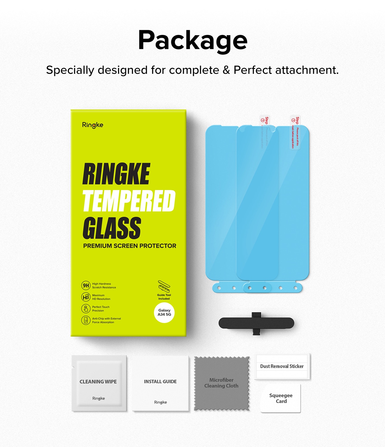 Screen Protector Glass (2-pack) Samsung Galaxy A34