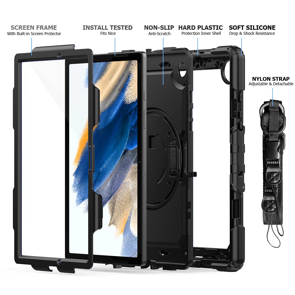 GEN Rainproof RuggedCase Samsung Galaxy Tab A8 Black