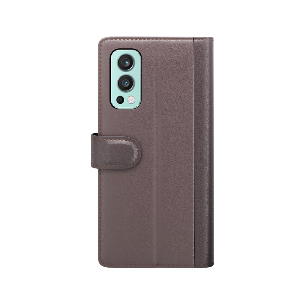 OnePlus Nord 2 5G Echt lederen hoesje Bruin