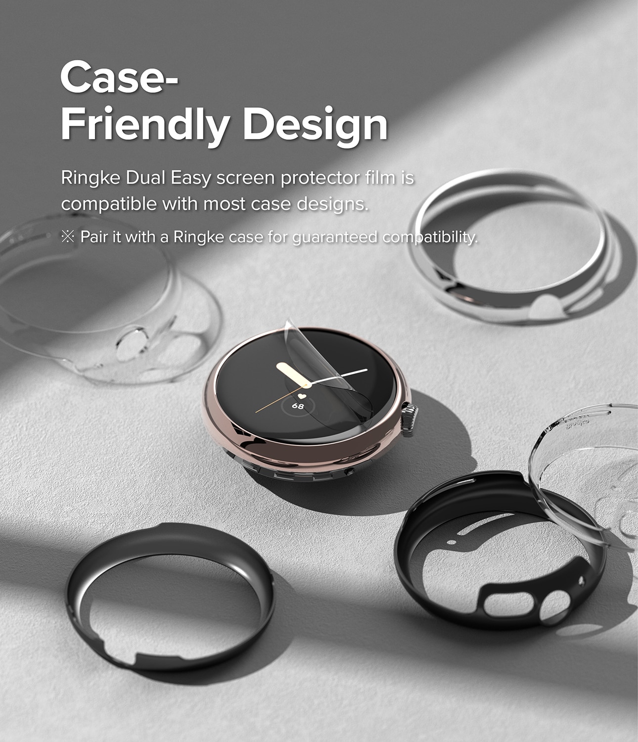 Dual Easy Screen Protector (3-pack) Google Pixel Watch 2