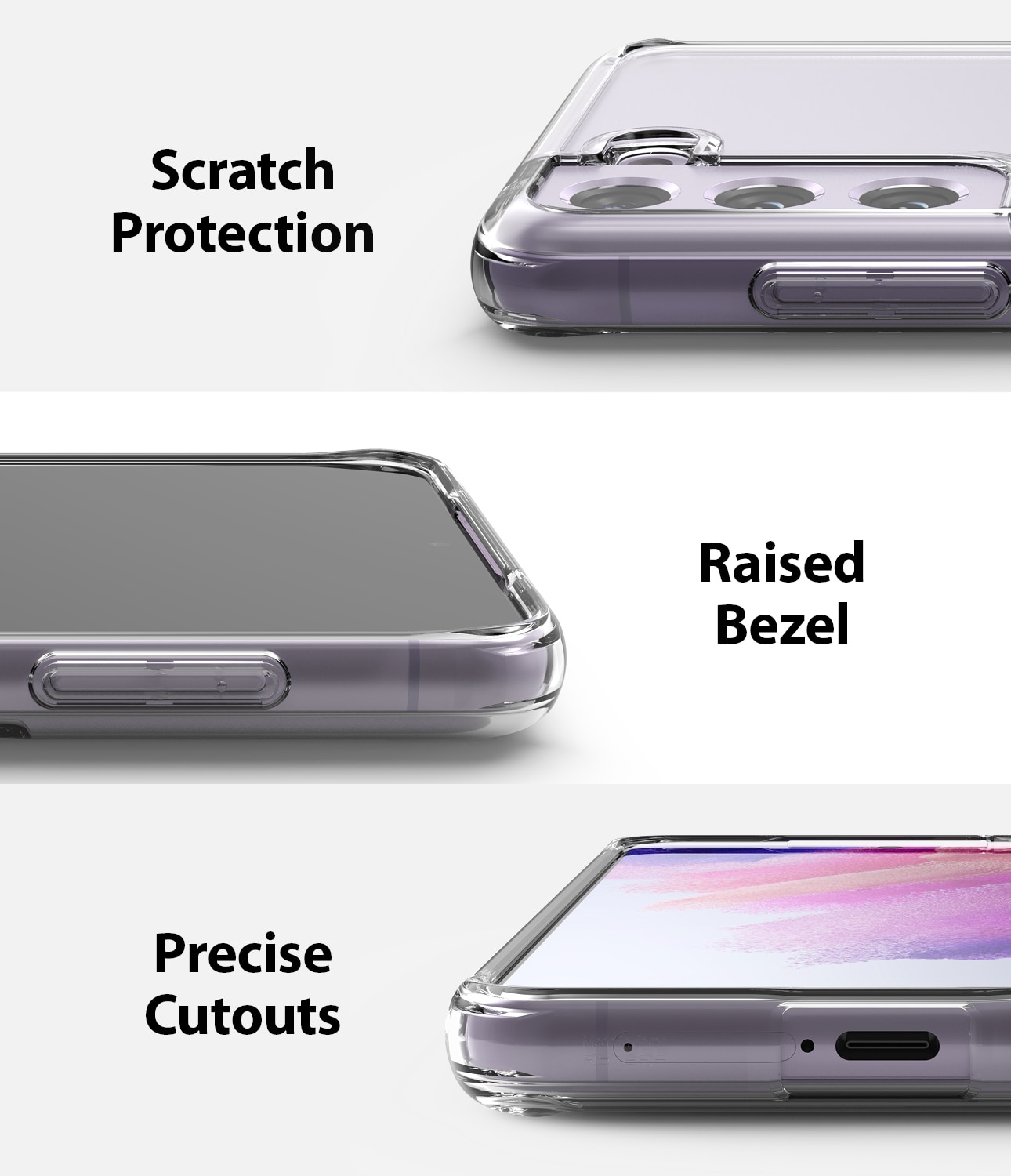 Fusion Case Samsung Galaxy S21 FE Transparant