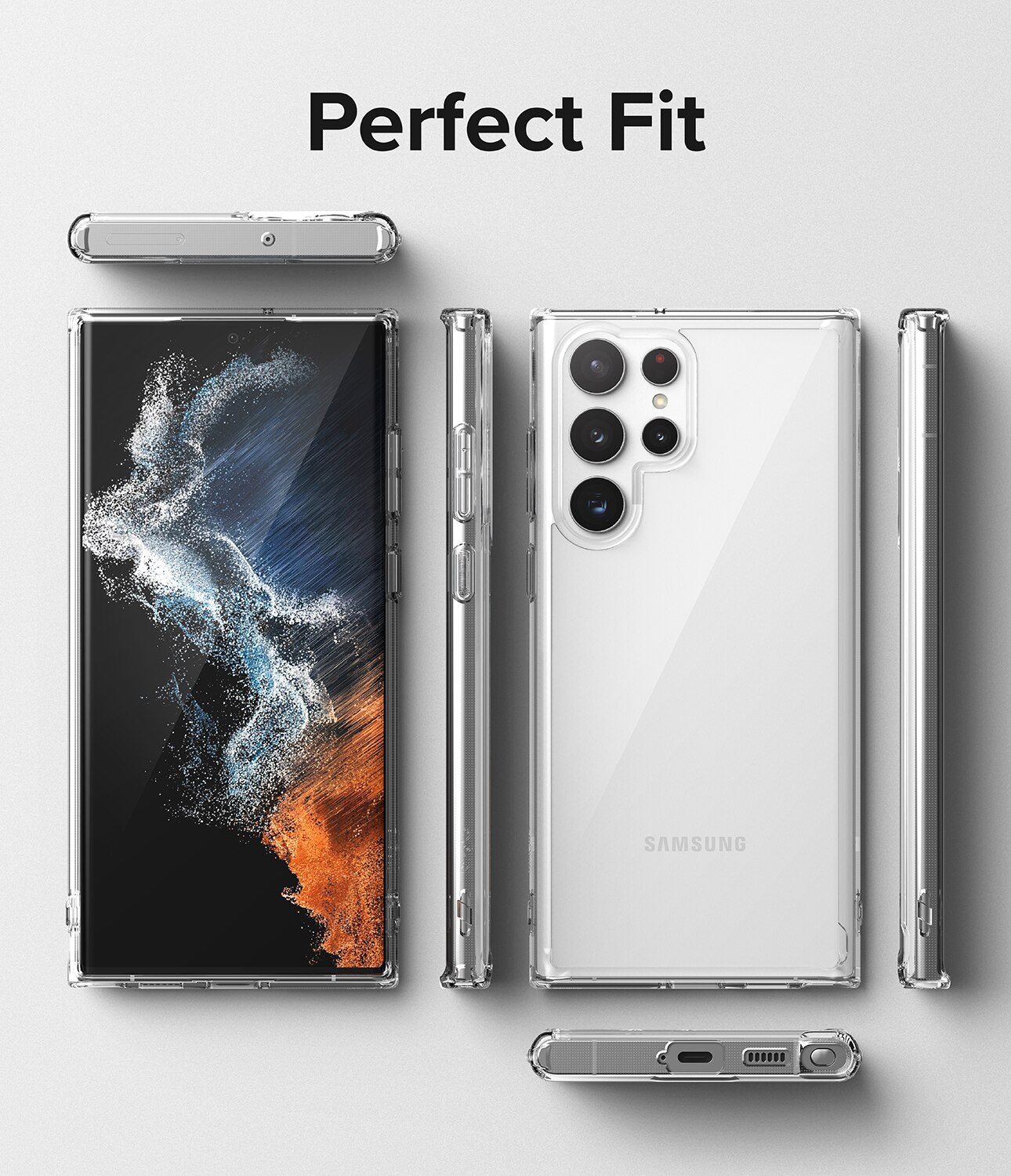 Fusion Case Samsung Galaxy S22 Ultra Transparant