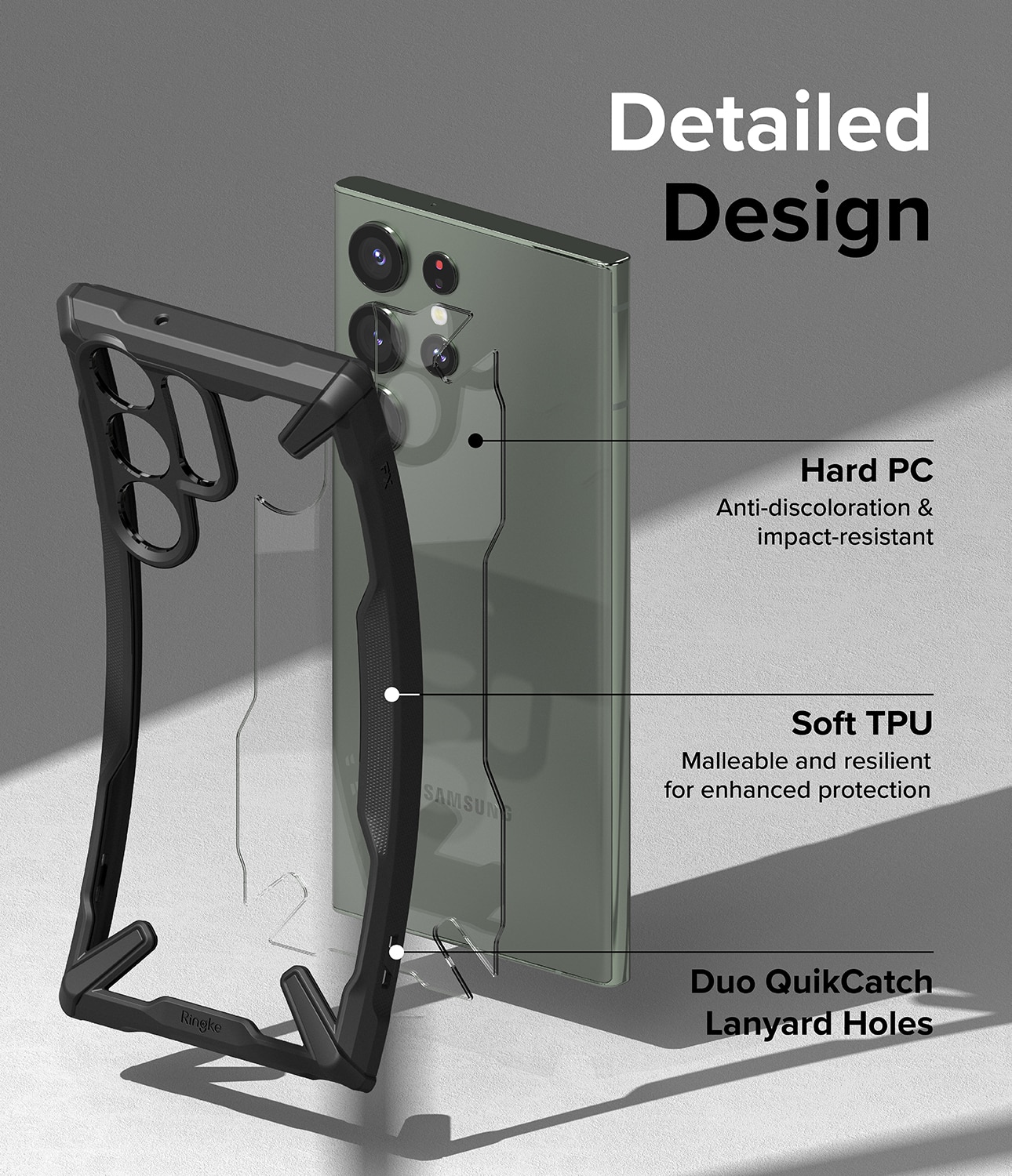 Fusion X Case Samsung Galaxy S23 Ultra zwart