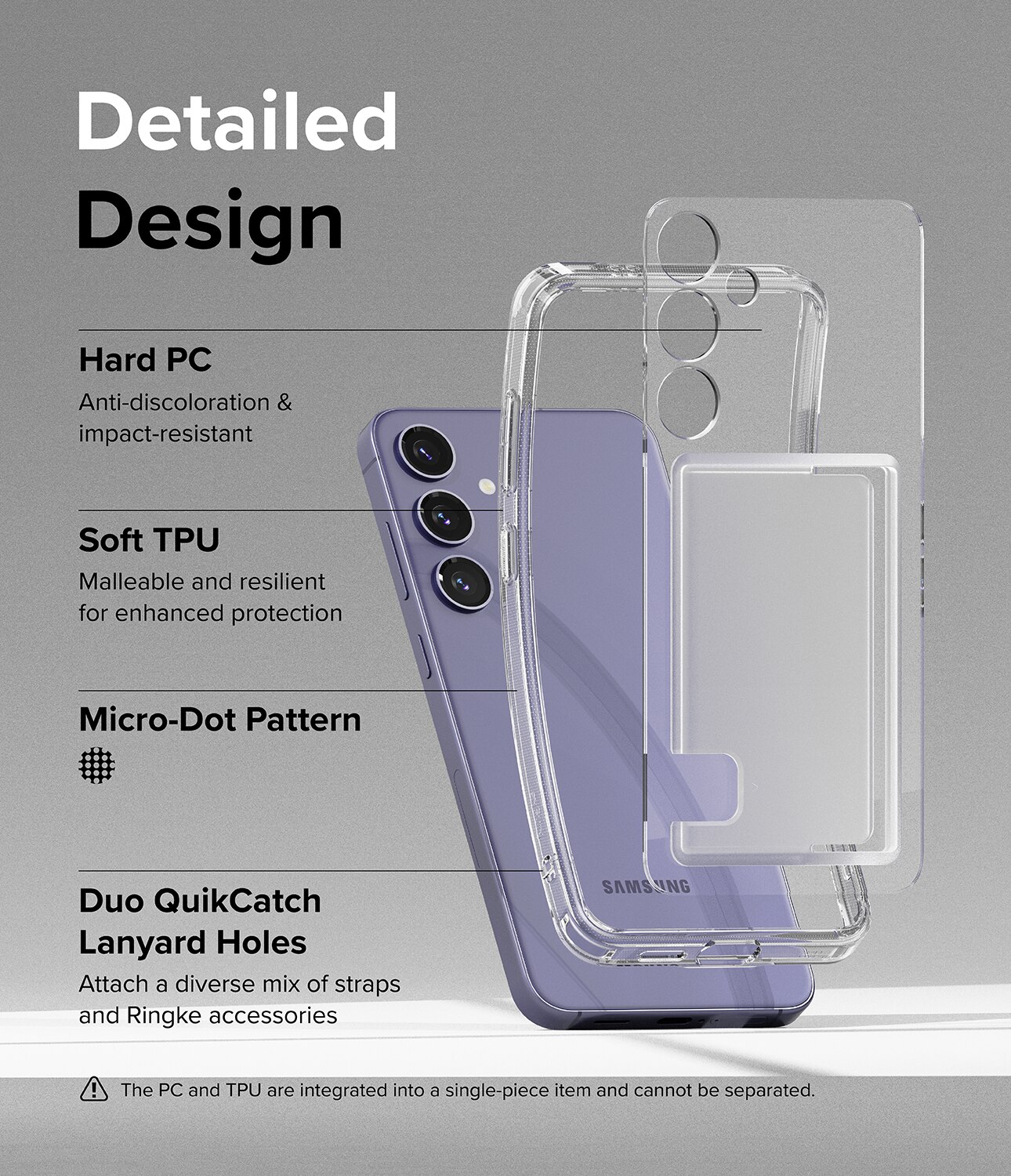 Fusion Card Case Samsung Galaxy S24 Plus Clear