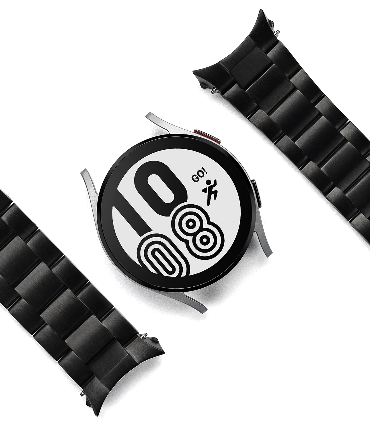 Metal One Armband Samsung Galaxy Watch 6 44mm Zwart