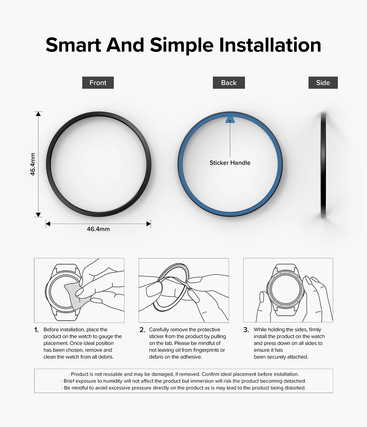 Bezel Styling Samsung Galaxy Watch 5 Pro 45mm Zwart