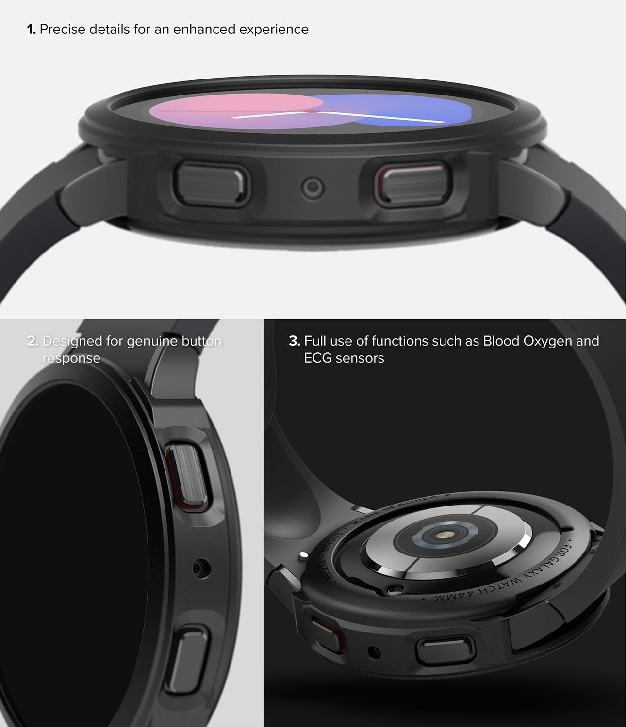 Air Sports Case Samsung Galaxy Watch 5 40mm Zwart