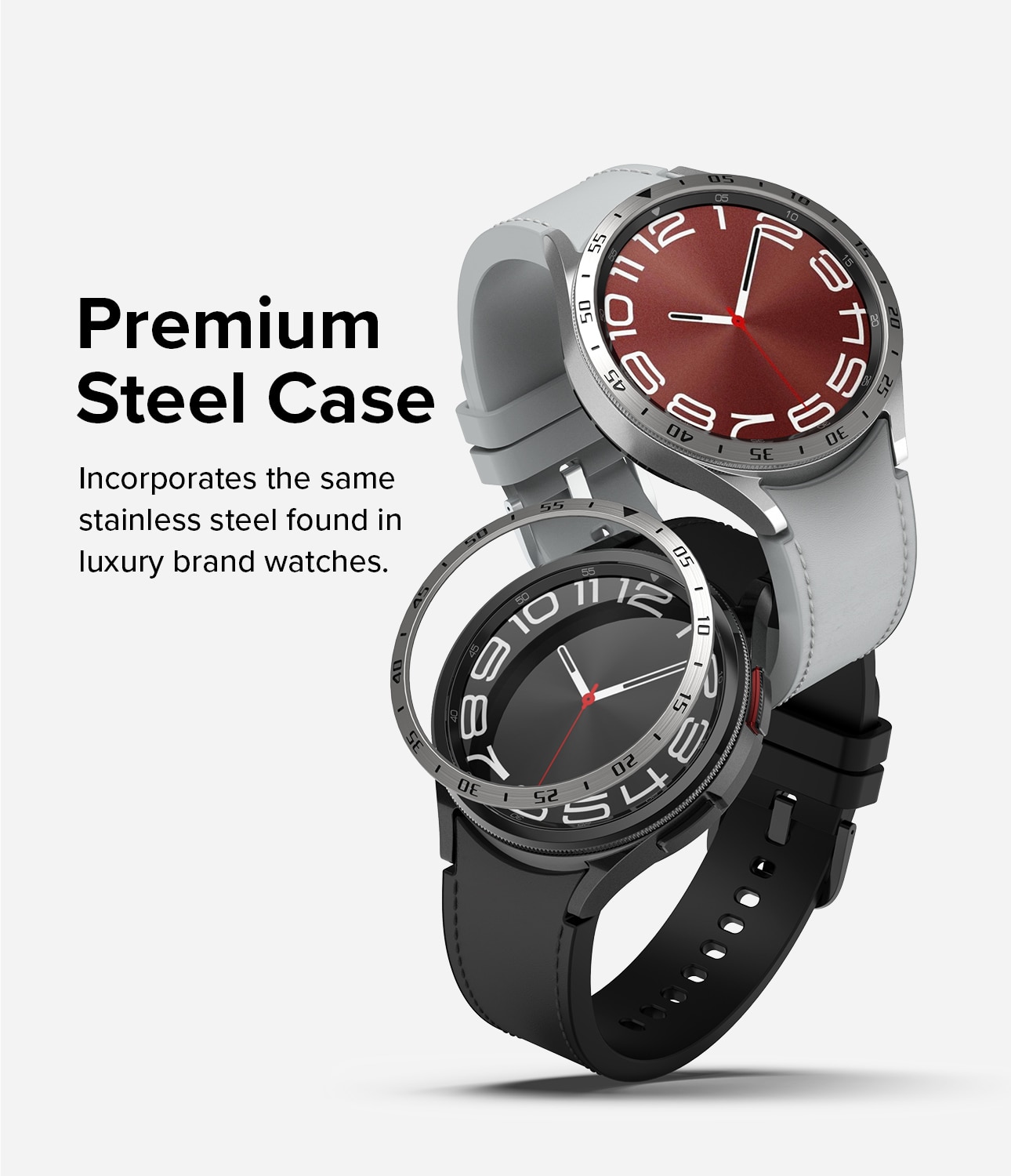 Bezel Styling Samsung Galaxy Watch 6 Classic 43mm zilver