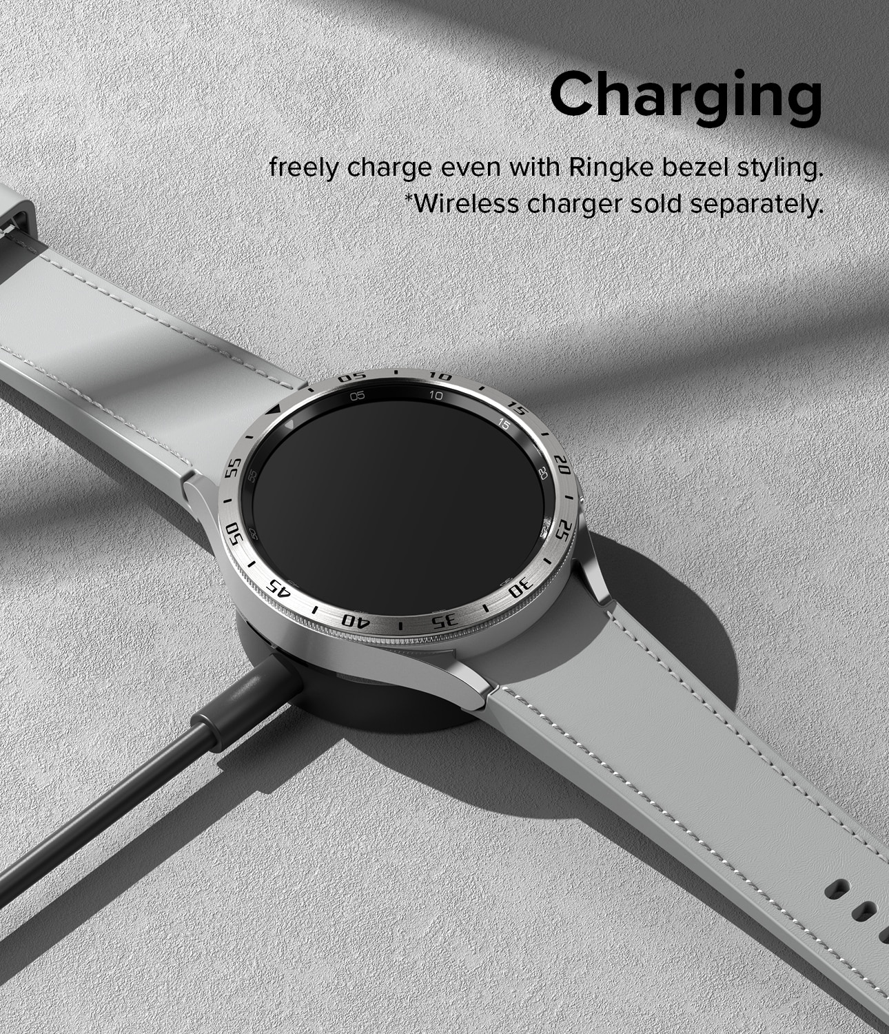 Bezel Styling Samsung Galaxy Watch 6 Classic 43mm zilver