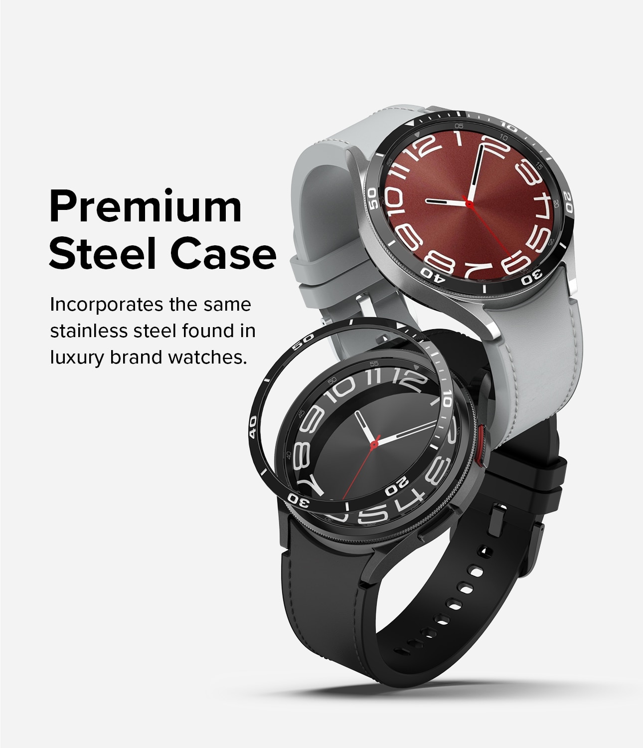 Bezel Styling Samsung Galaxy Watch 6 Classic 43mm zwart