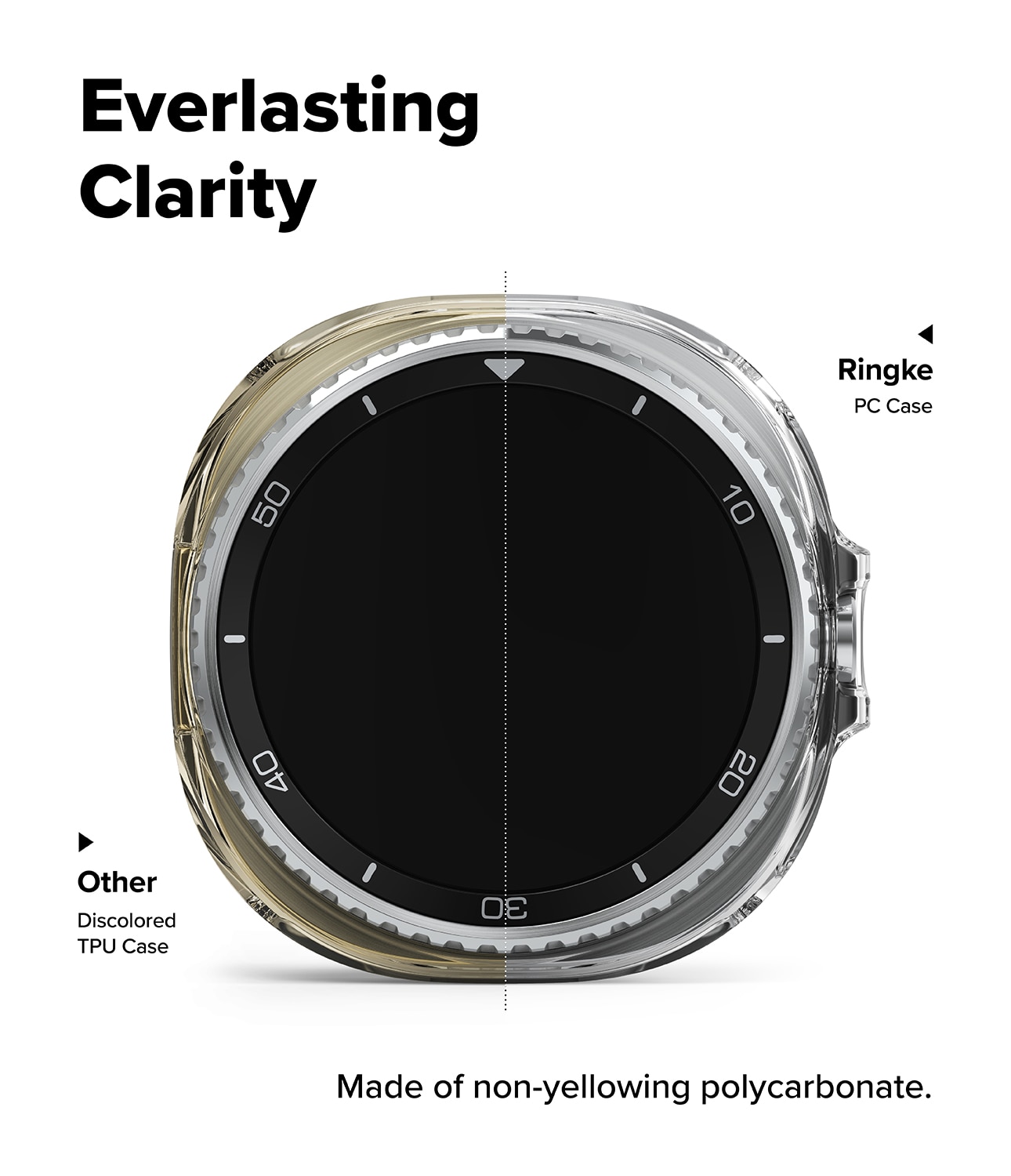 Slim Case (2-pack) Samsung Galaxy Watch 8 Classic  Matte Black & Clear
