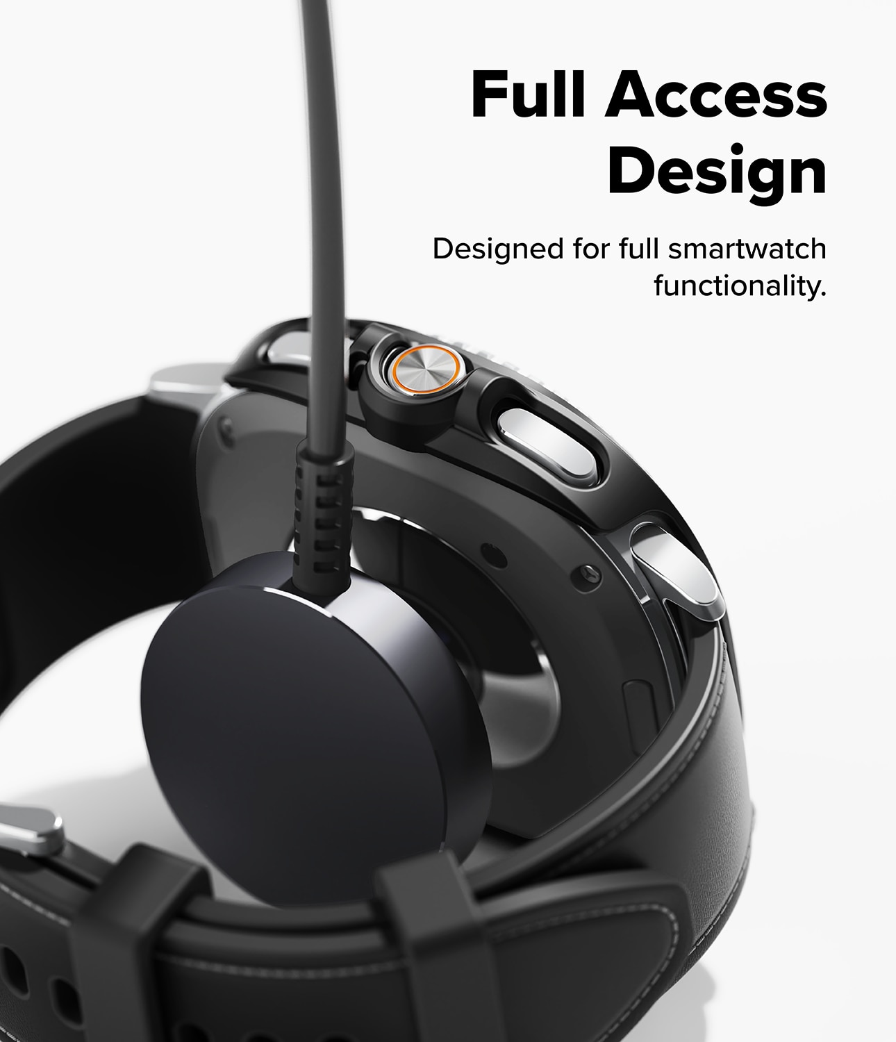 Slim Case (2-pack) Samsung Galaxy Watch 8 Classic  Matte Black & Clear