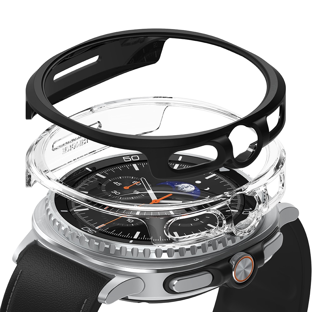 Slim Case (2-pack) Samsung Galaxy Watch 8 Classic  Matte Black & Clear