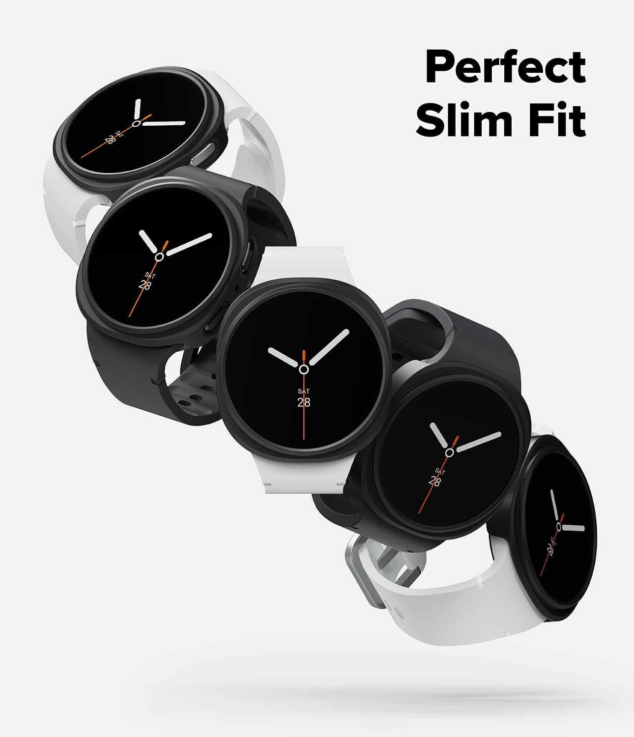 Slim Case (2-pack) Samsung Galaxy Watch 8 40mm  Matte Black & Clear