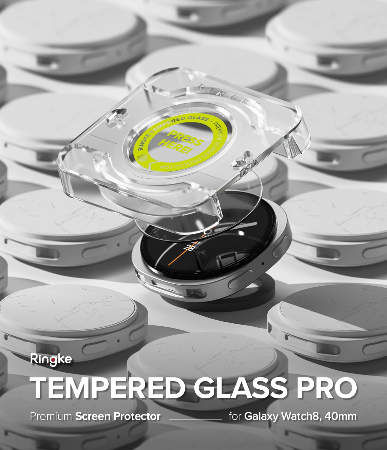 Screen Tempered Glass Pro (2-pack) Samsung Galaxy Watch 8 40mm