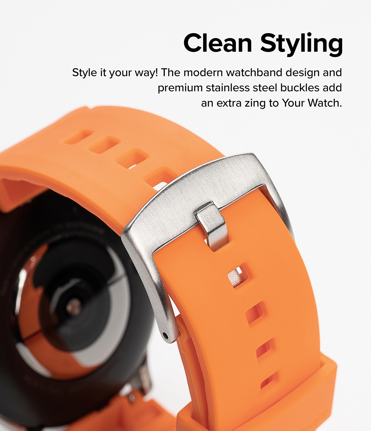 Rubber One Bold Band 20mm Lug Width Orange