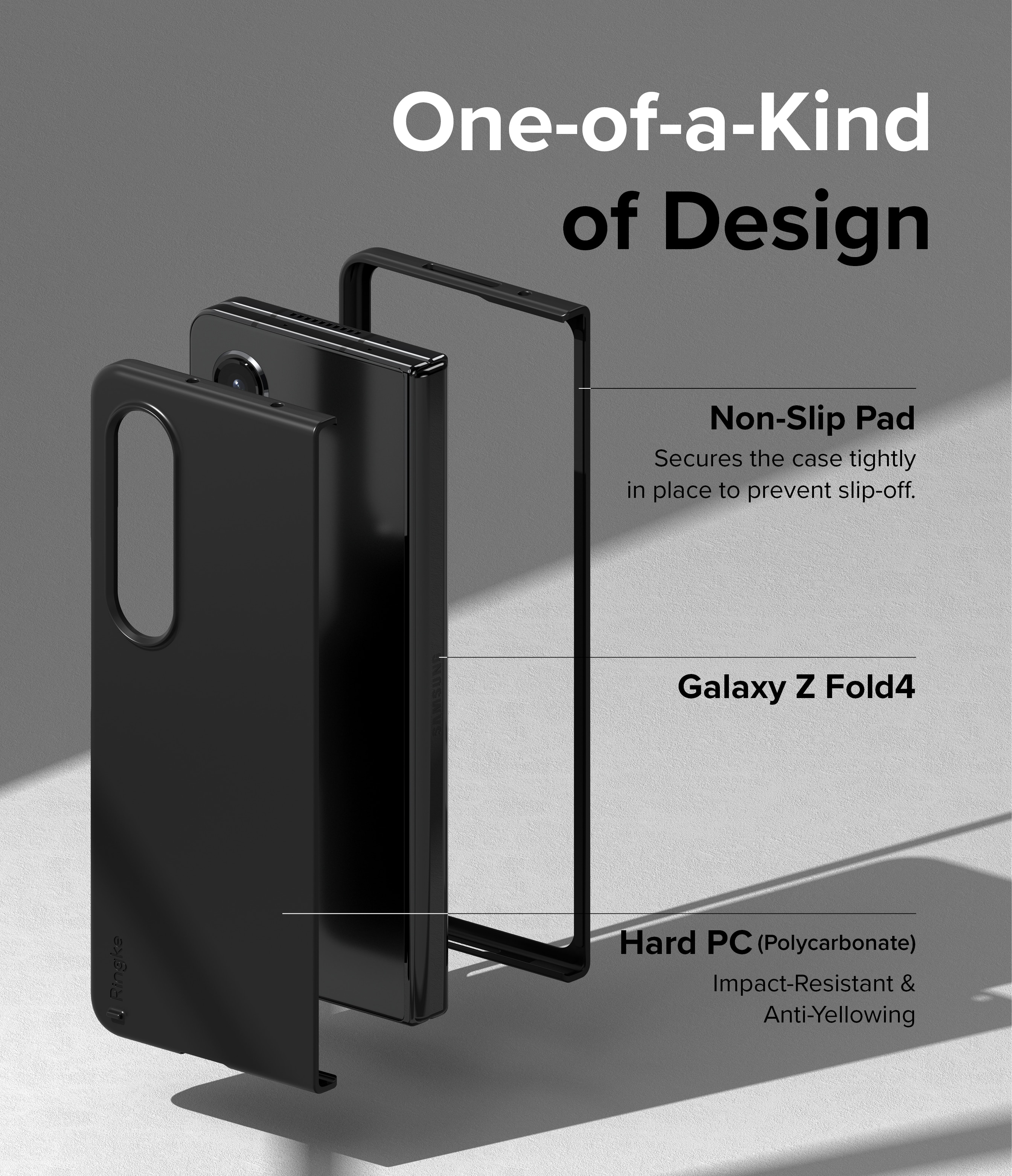 Slim Case Samsung Galaxy Z Fold 4 Zwart