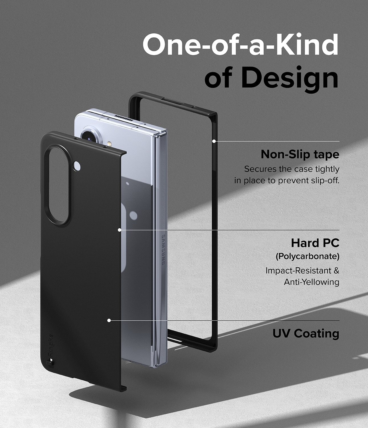 Slim Case Samsung Galaxy Z Fold 5 Zwart