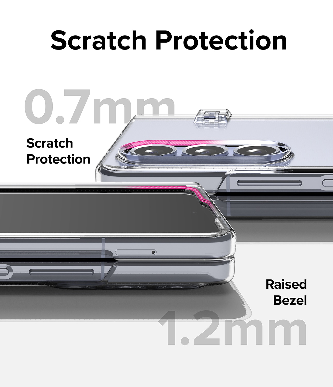 Slim Hinge Case Samsung Galaxy Z Fold 5 Clear