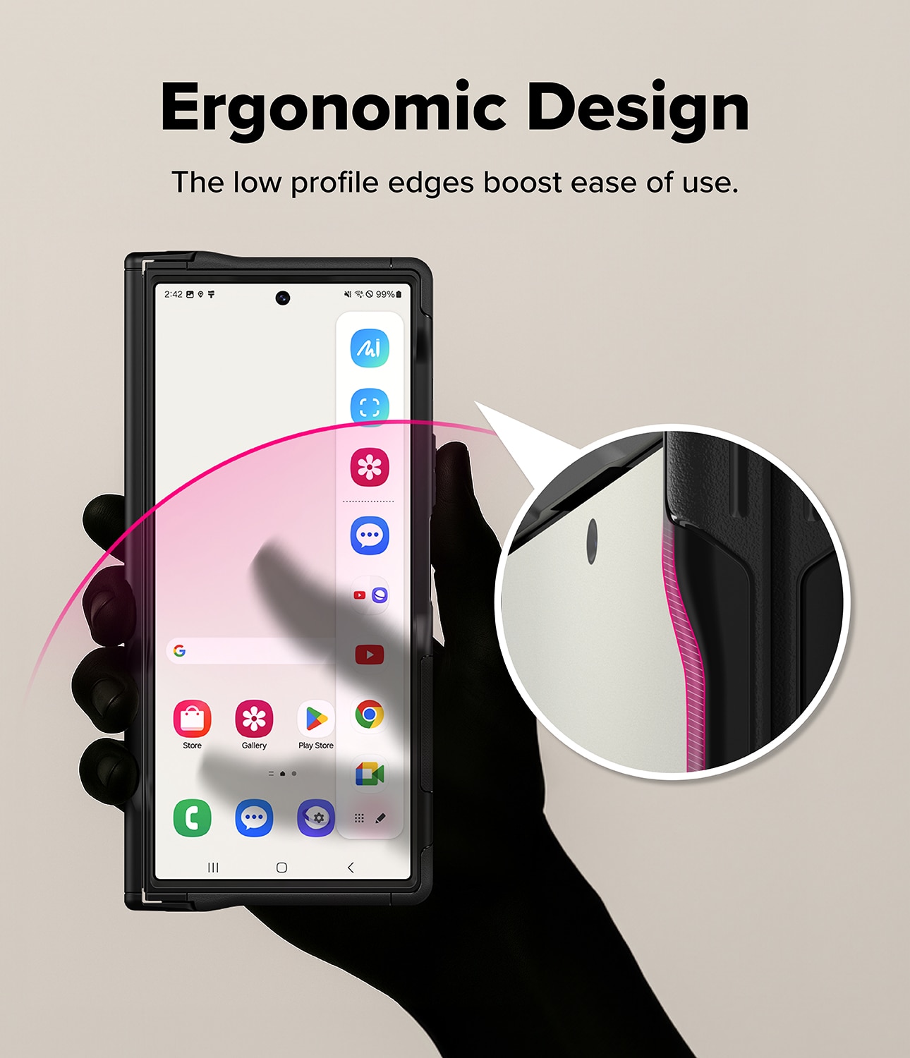 Alles Magnetic Case Samsung Galaxy Z Fold 7 zwart