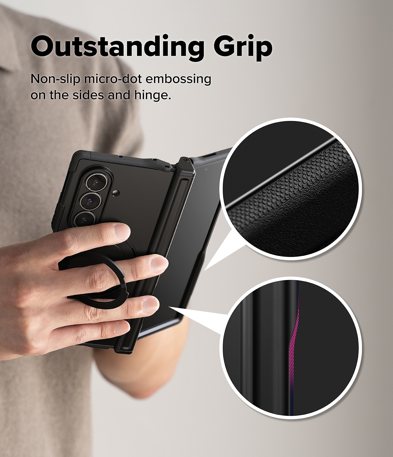 Alles Magnetic Case Samsung Galaxy Z Fold 7 zwart