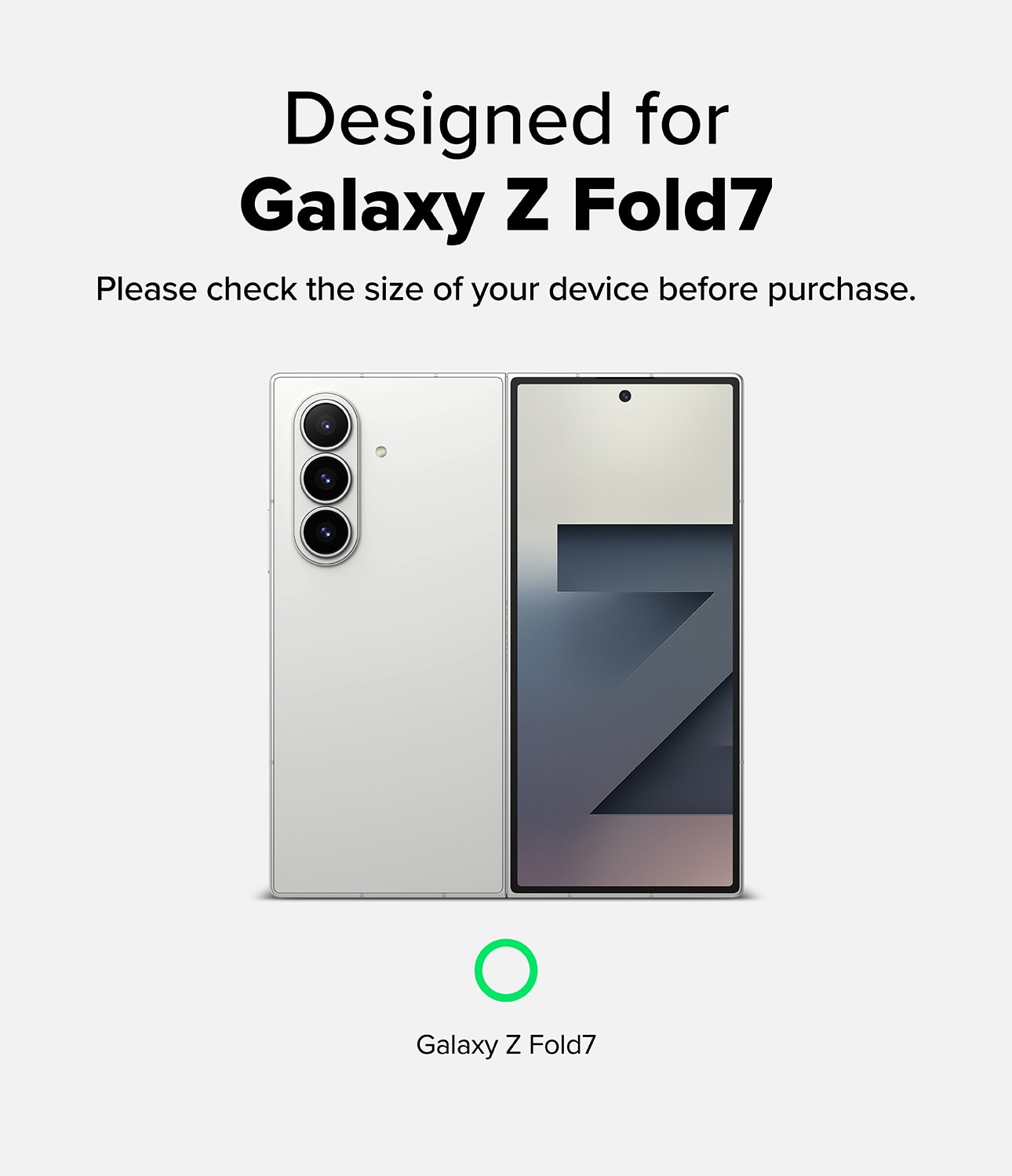 Fusion Magnetic Case Samsung Galaxy Z Fold 7 Matte Clear