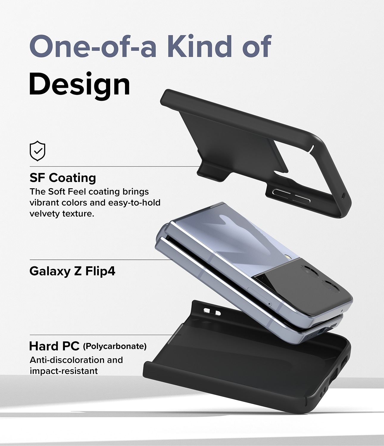 Slim Case Samsung Galaxy Z Flip 4 Zwart