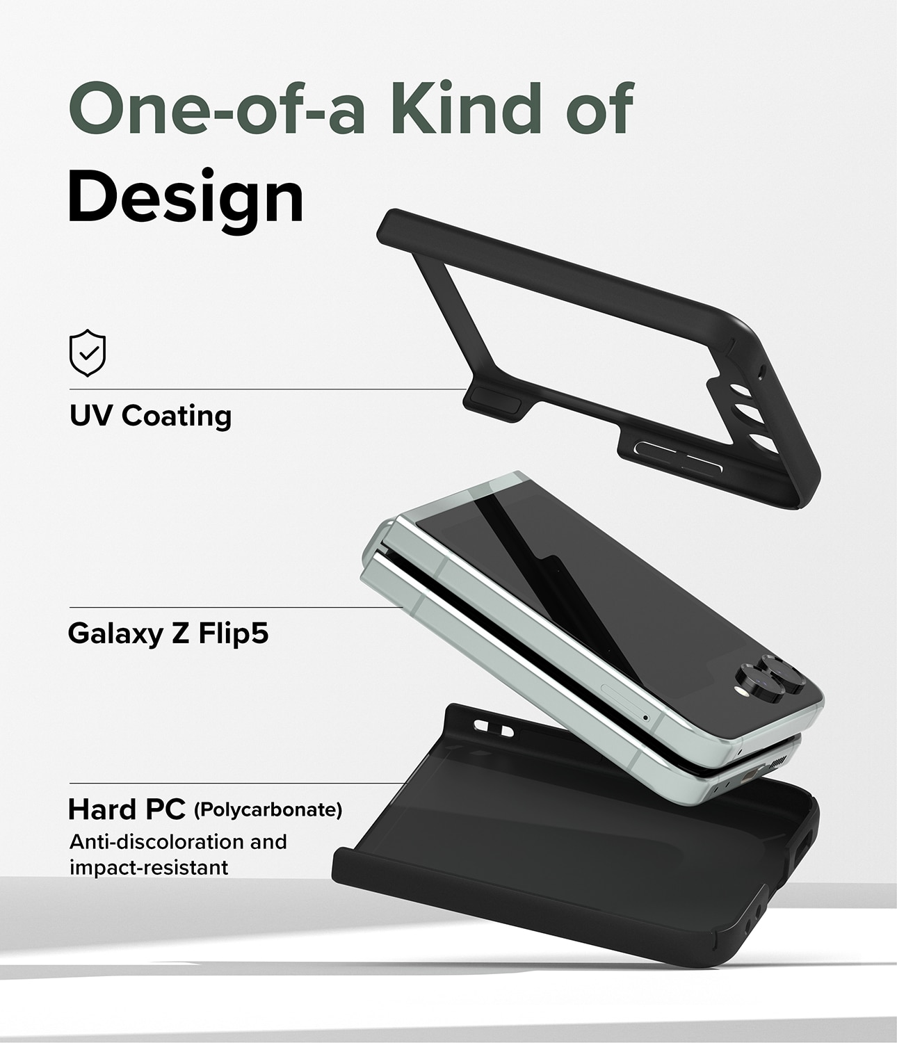 Slim Case Samsung Galaxy Z Flip 5 Zwart