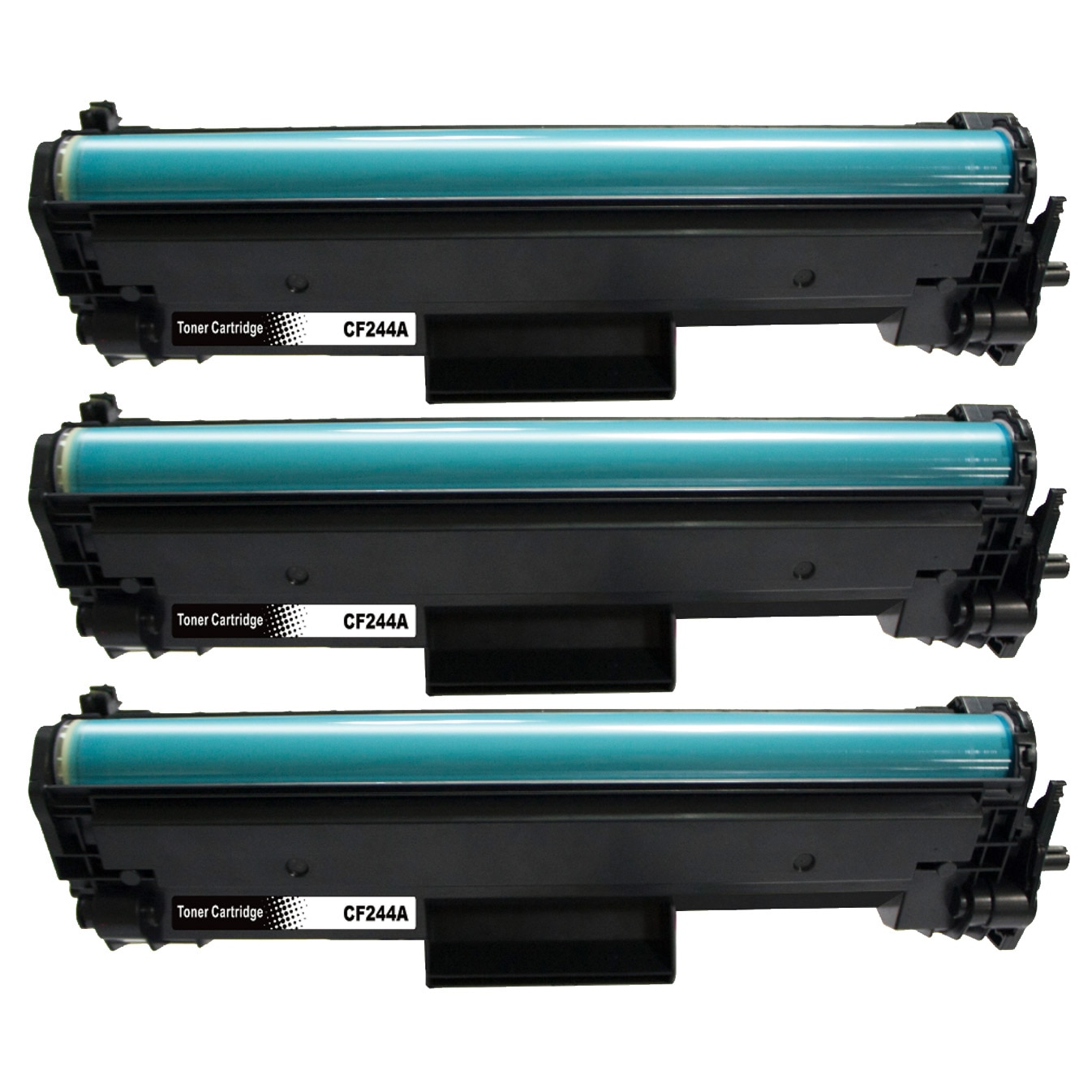 3-pack Compatibele tonercartridge - vervangt HP 44A / CF244A- zwart, 1000 pagina’s