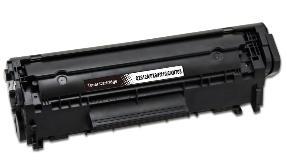 Compatibele tonercartridge - vervangt HP 12A / Q2612A- zwart, 2000 pagina’s
