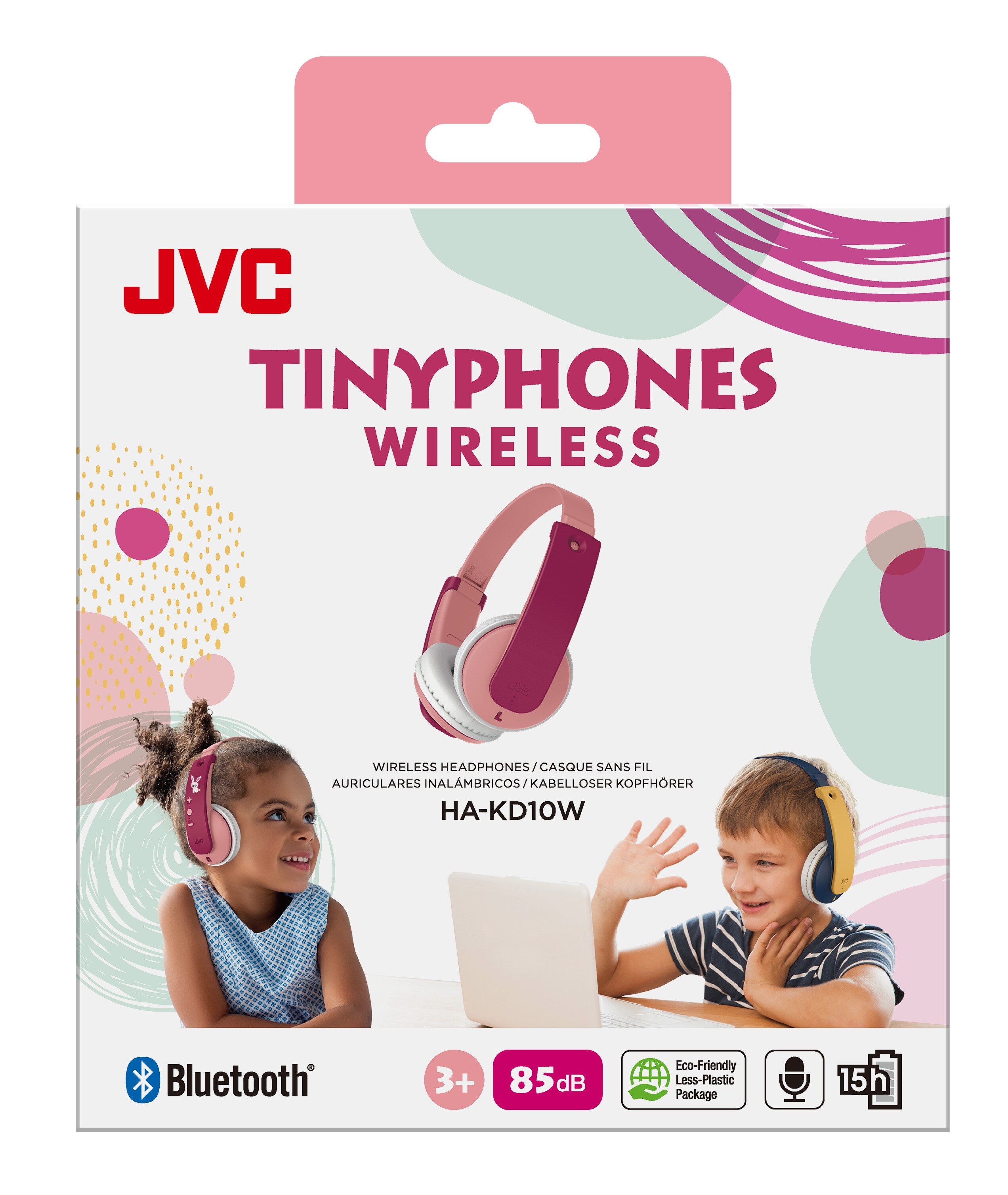 Tinyphones On-Ear Wireless Kinderhoofdtelefoon roze