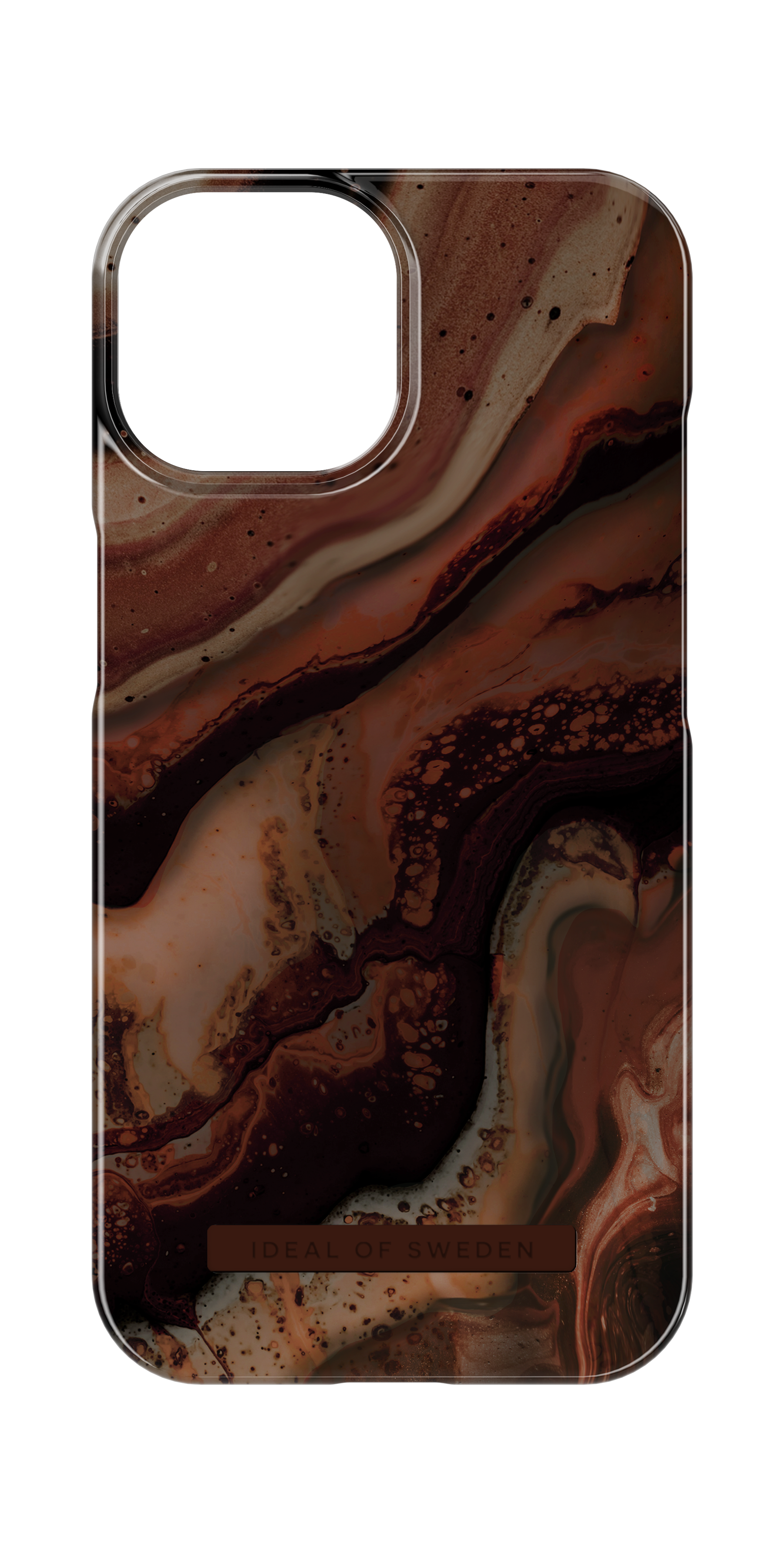Fashion Case iPhone 15 Dark Amber Marble
