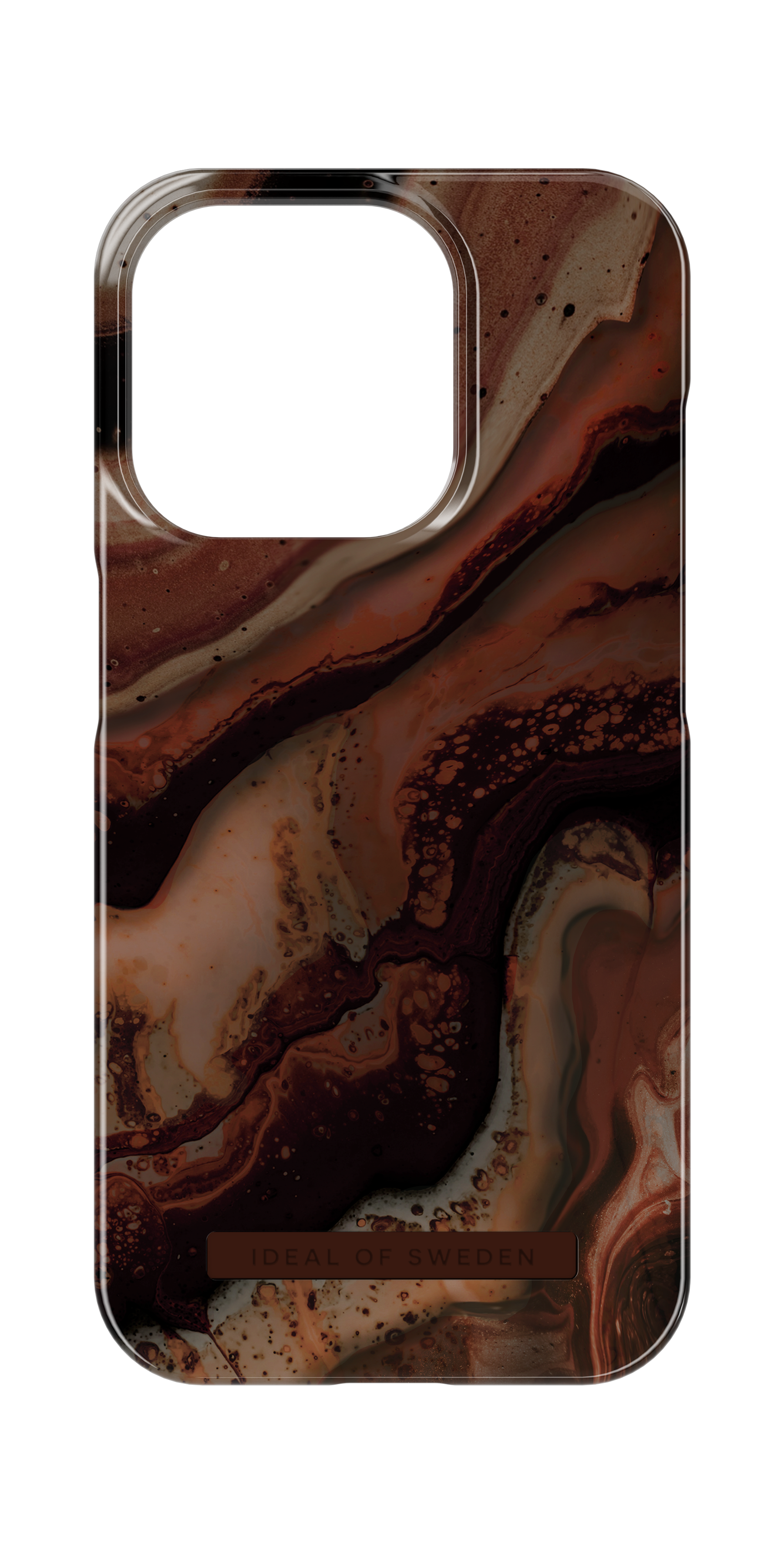 Fashion Case iPhone 15 Pro Dark Amber Marble
